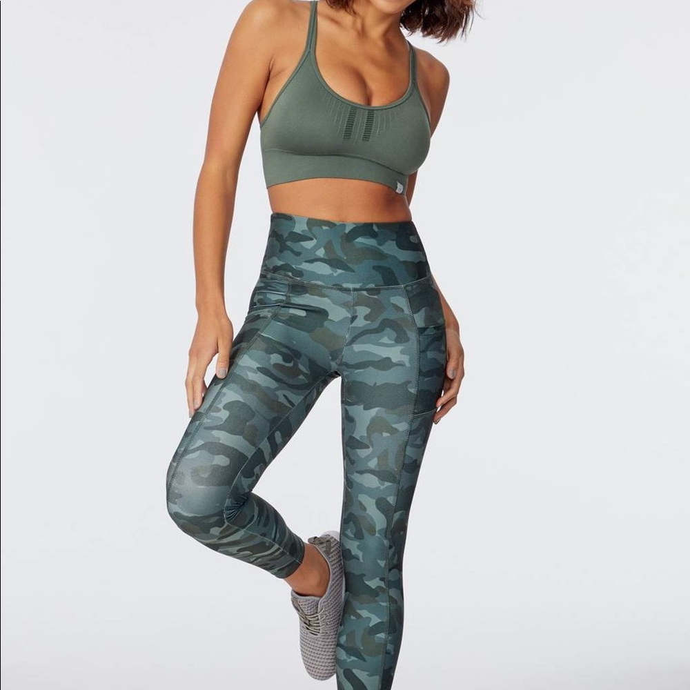 Leggings with matching sports bra
